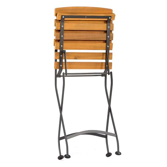 Noah Acacia Wood Folding Side Chair With Steel Frame_5