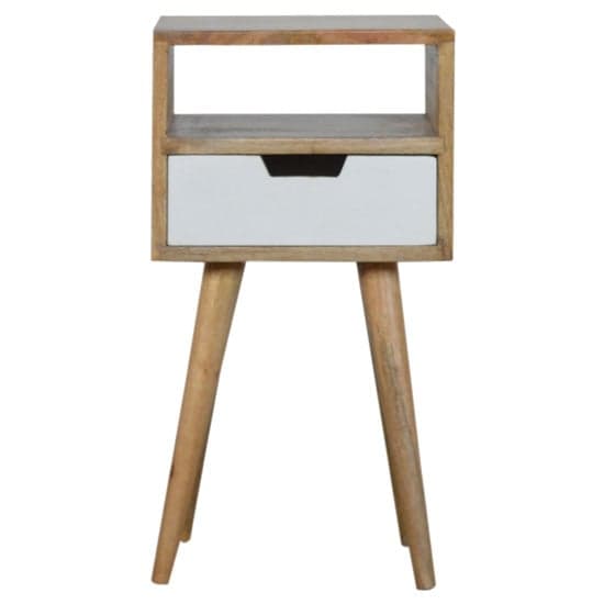 Nobly Wooden Bedside Cabinet In White And Oak Ish_2