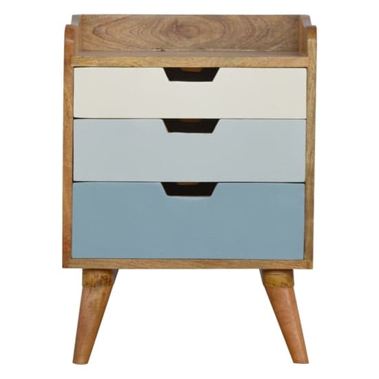 Nobly Wooden Gradient Bedside Cabinet In Blue And White_2