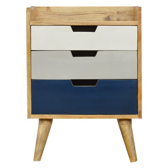 Nobly Wooden Gradient Bedside Cabinet In Navy Blue And White_2