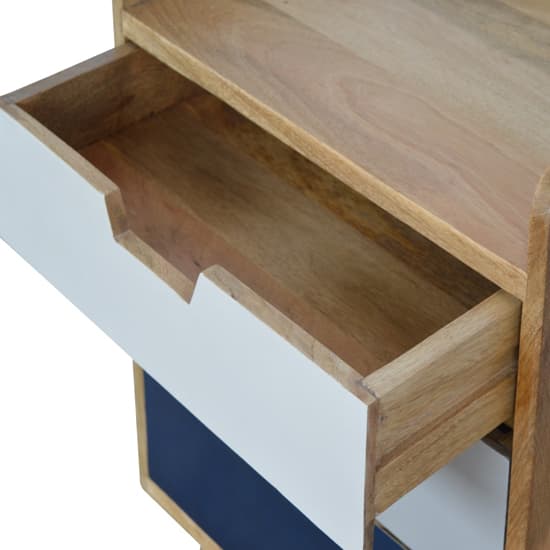 Nobly Wooden Gradient Bedside Cabinet In Navy Blue And White_3