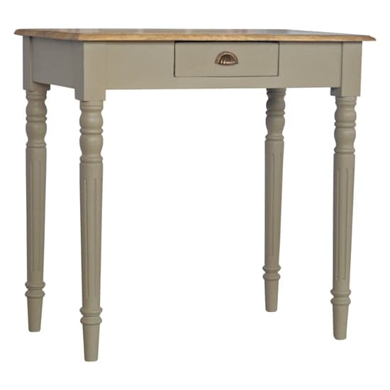 Nobly Wooden Study Desk In Grey With Natural Oak Ish Top_1