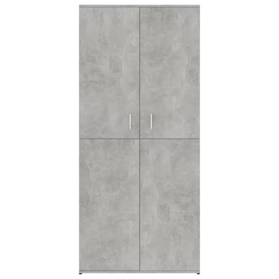 Norco Shoe Storage Cabinet With 2 Doors In Concrete Effect_5