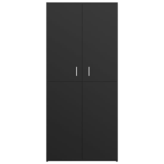 Norco Wooden Shoe Storage Cabinet With 2 Doors In Black_5