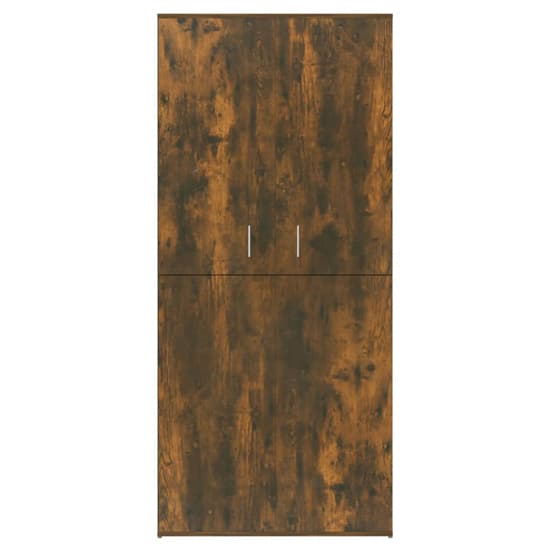Norco Wooden Shoe Storage Cabinet With 2 Doors In Smoked Oak_4