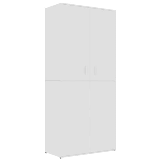 Norco Wooden Shoe Storage Cabinet With 2 Doors In White_3