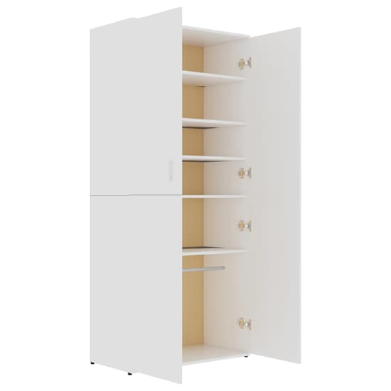 Norco Wooden Shoe Storage Cabinet With 2 Doors In White_4