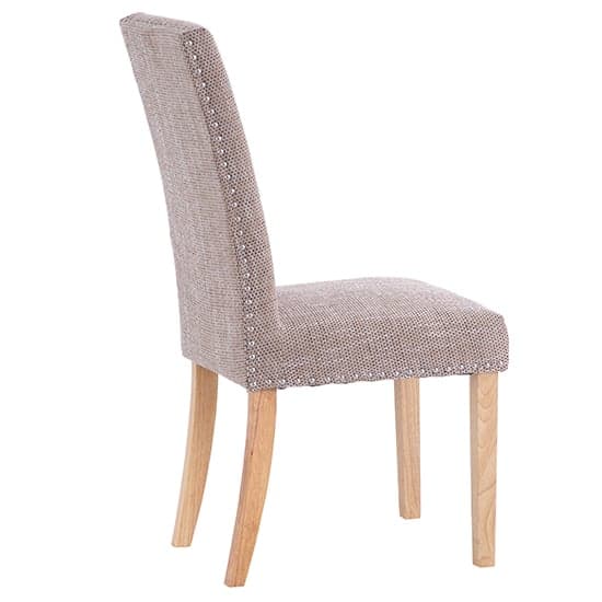 Norcross Fabric Studded Dining Chair In Tweed_2