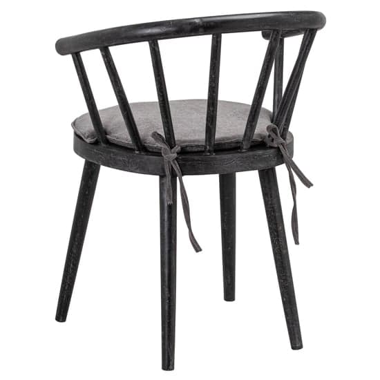 Nordec Wooden Dining Chair In Black_2