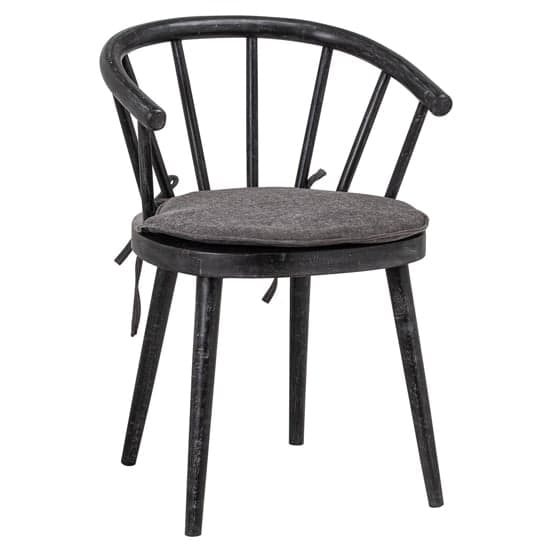 Nordec Wooden Dining Chair In Black_1