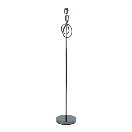 Norman Black Linen Shade Floor Lamp With Black G-Clef Base_4