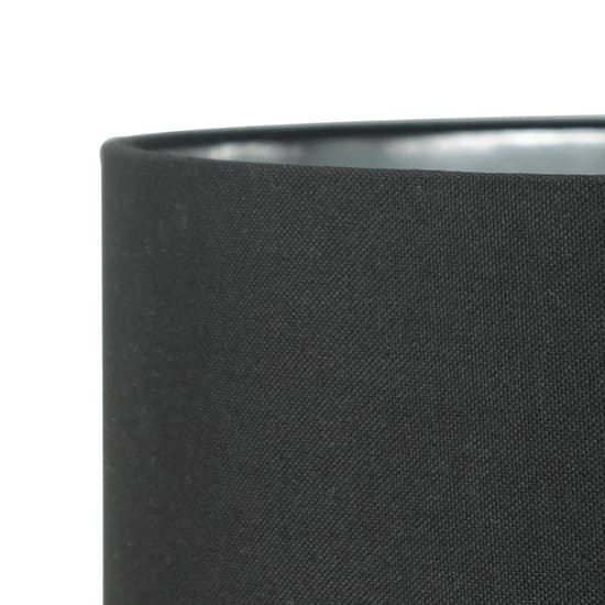 Norman Black Linen Shade Table Lamp With Black G-Clef Base_4