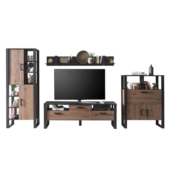 North Wooden Living Room Furniture Set 1 In Okapi Walnut_2