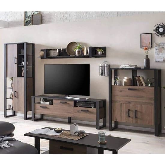 North Wooden Living Room Furniture Set 1 In Okapi Walnut_1
