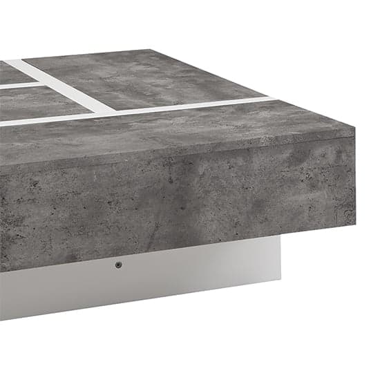 Nova Square Storage Coffee Table In Concrete Effect And White_10
