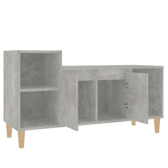 Novato Wooden TV Stand With 2 Doors In Concrete Effect_4