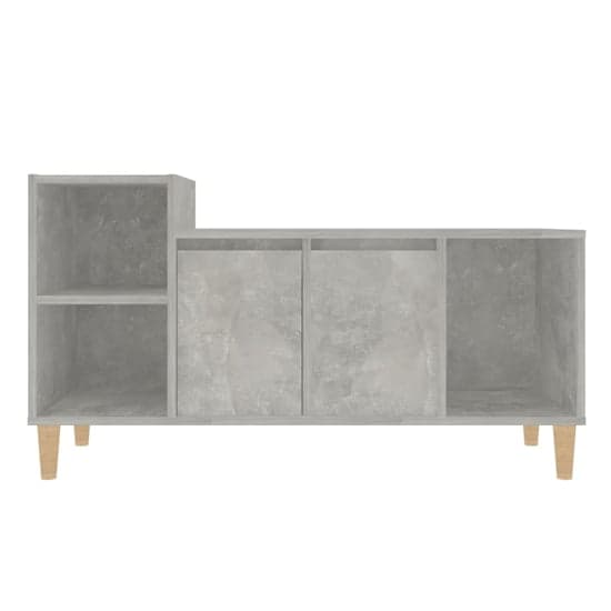 Novato Wooden TV Stand With 2 Doors In Concrete Effect_5