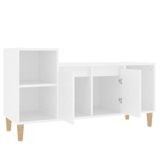 Novato Wooden TV Stand With 2 Doors In White_5