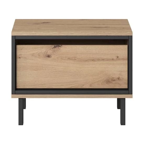 Novi Wooden Set Of 2 Bedside Cabinets 1 Drawer In Artisan Oak_2