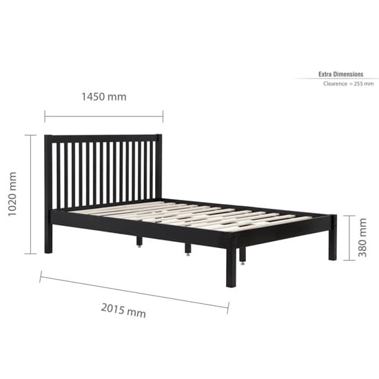 Novo Wooden Double Bed In Black_7