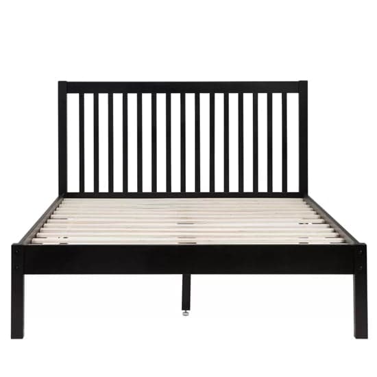 Novo Wooden Small Double Bed In Black_4