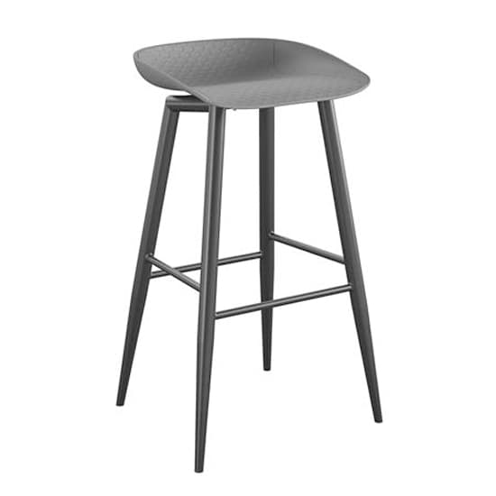 Necton Riley Charcoal Grey Bar Stools In Pair Furniture in Fashion