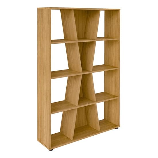 Nuneaton Medium Wooden Bookcase In Oak Effect_3
