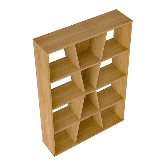 Nuneaton Medium Wooden Bookcase In Oak Effect_4