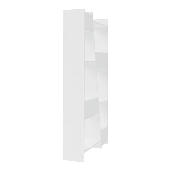 Nuneaton Tall Wooden Bookcase In White_5