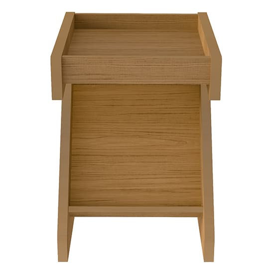 Nuneaton Wooden Z Shape Side Table In Oak Effect Furniture in Fashion