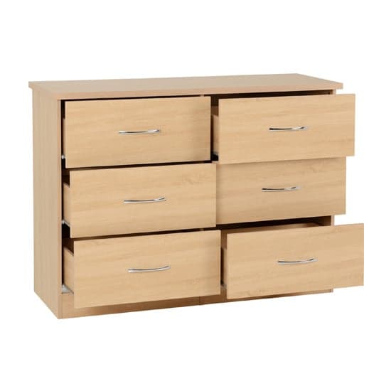 Noir Chest Of Drawers In Sonoma Oak With 6 Drawers_2