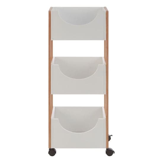 Nusakan Wooden 3 Tier Storage Trolley In White And Natural_2
