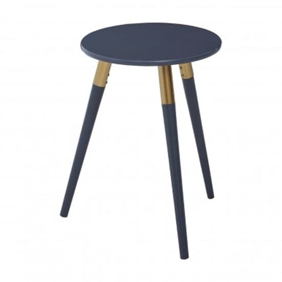 Nusakan Wooden Side Table In Dark Grey And Gold_1