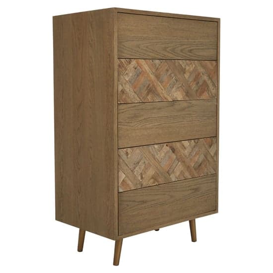 Nushagak Wooden Chest Of 5 Drawers In Natural_2