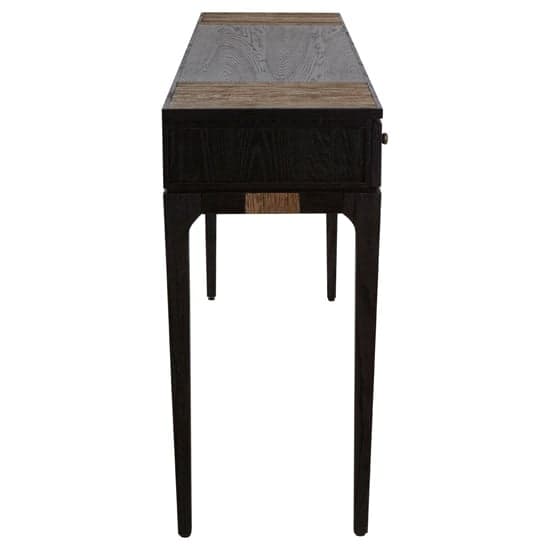 Nushagak Wooden Console Table With 4 Drawers In Brown And Black_4