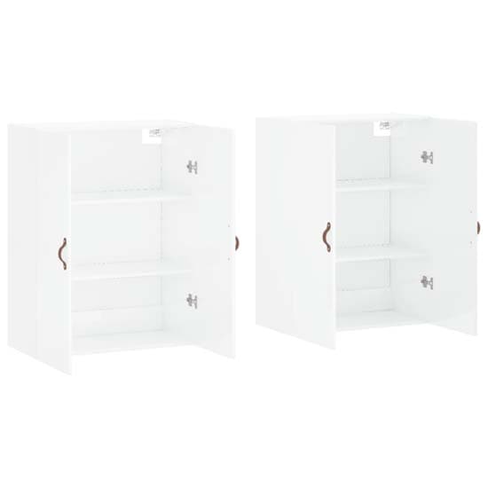 Nuuk High Gloss Sideboard Wall Mounted With 4 Doors In White_3
