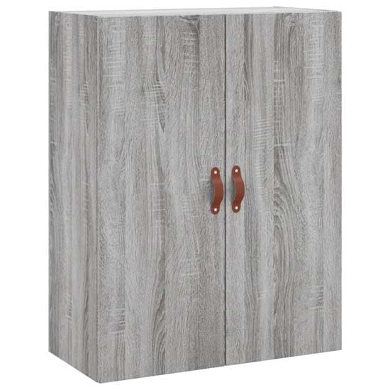 Nuuk Wooden Sideboard Wall Mounted With 4 Doors In Grey Sonoma Oak_4