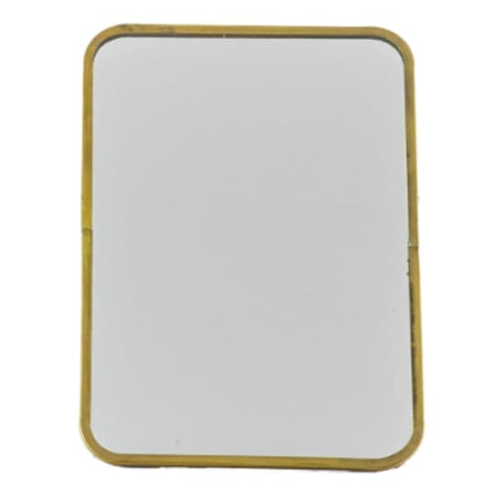 Nyla Small Dressing Mirror With Stand In Antique Brass Frame
