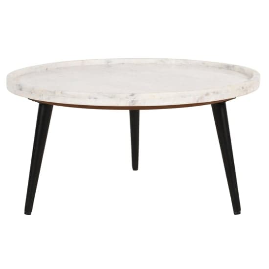 Ocala Marble Top Coffee Table In White With Black Metal Legs_2