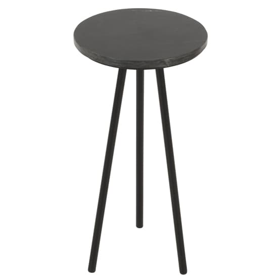 Ocala Marble Top Side Table With Black With Black Metal Legs_3
