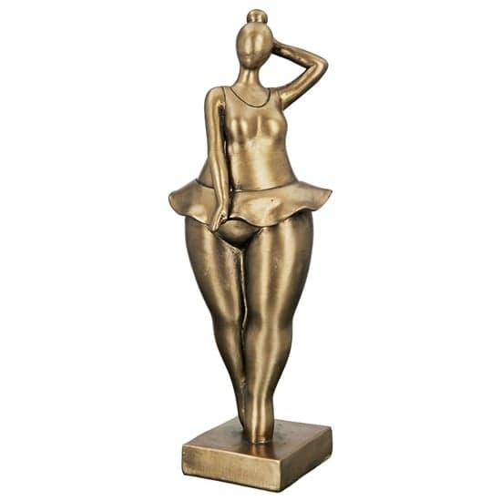 Ocala Polyresin Ballerina Babsy Sculpture I In Gold_1