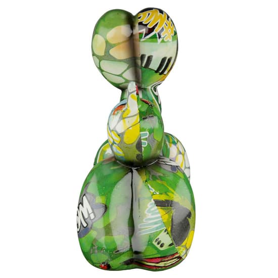 Ocala Polyresin Balloon Dag Sculpture In Multicolour_5