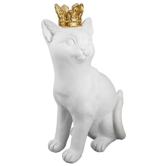 Ocala Polyresin Cat Kate Sculpture In Black And White_2