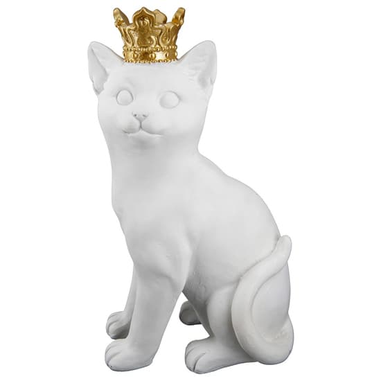 Ocala Polyresin Cat Kate Sculpture In Black And White_4
