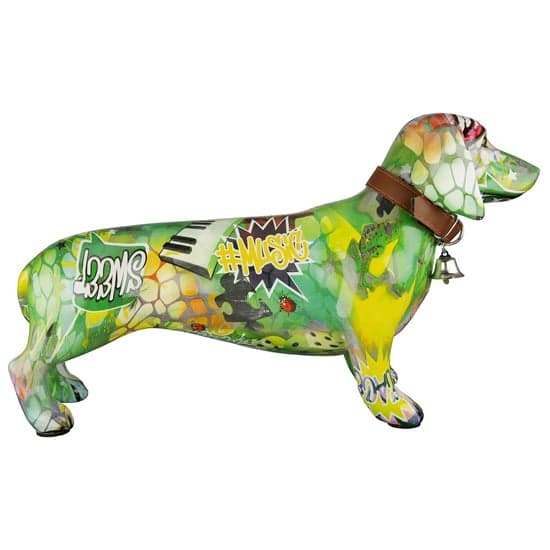 Ocala Polyresin Dog Standing Sculpture In Multicolour_2