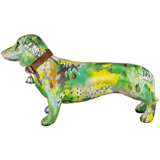 Ocala Polyresin Dog Standing Sculpture In Multicolour_4