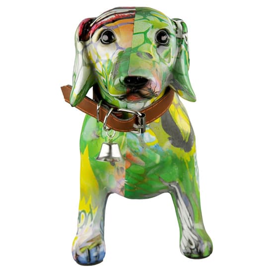 Ocala Polyresin Dog Standing Sculpture In Multicolour_5