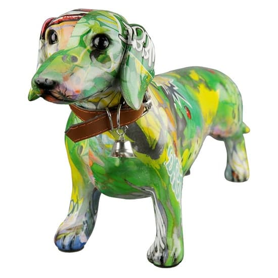 Ocala Polyresin Dog Standing Sculpture In Multicolour_1