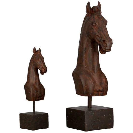 Ocala Polyresin Horse Sculpture In Dark Brown_3