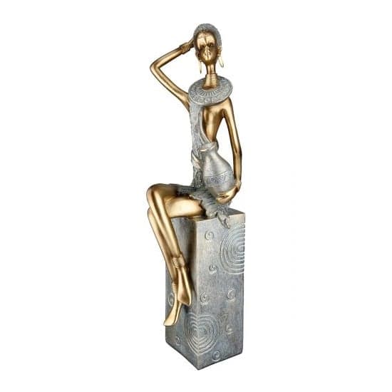 Ocala Polyresin Jamila One Sculpture In Gold_3